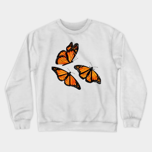 Monarch Butterflies Crewneck Sweatshirt by Abby Venture